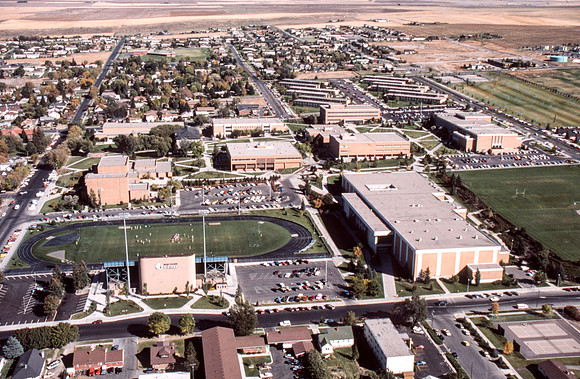 Aerial Photos of Ricks Campus and the surrounding area.