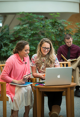 Bethany Pulido, Katelyn Crompton and Creighton Simpson pose for an Online promo poster.