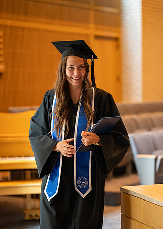 Graduates during convocation for the College of Language and Letters.