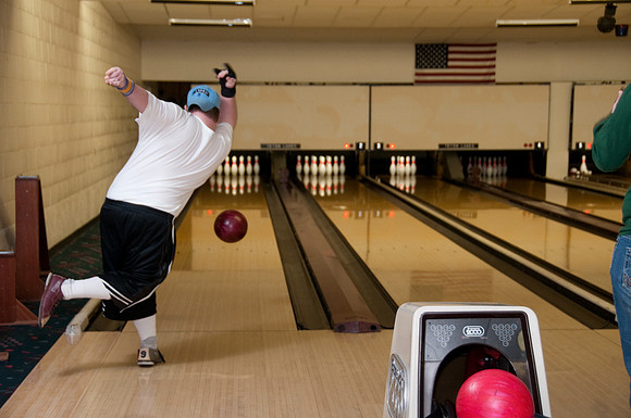 Adaptive PE bowling; Trever