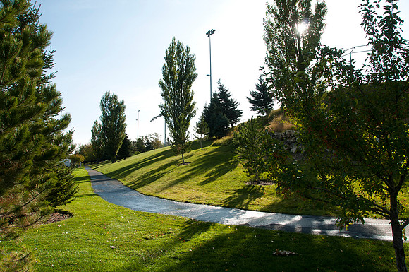 Walking Path around the Upper Playfields.