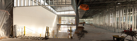 Inside the new Science Technology Building, which is scheduled to be complete by the 2016 Fall Semester.