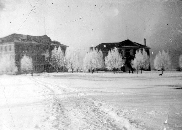 Ricks College campus in the early years only had two main buildings: Jacob Spori Building and the B-2.