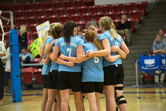 Women's competitive VolleyBall Championship game.