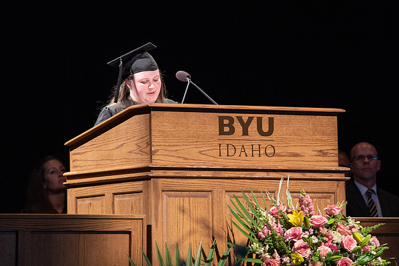 Graduates during Interdisciplinary Studies convocation.