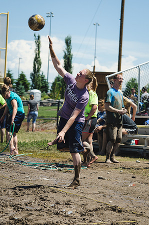 Students played against each other at the annual Mud Volleyball tournament hosted by Rec Sports.