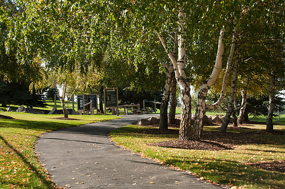 Walking Path around the Upper Playfields.