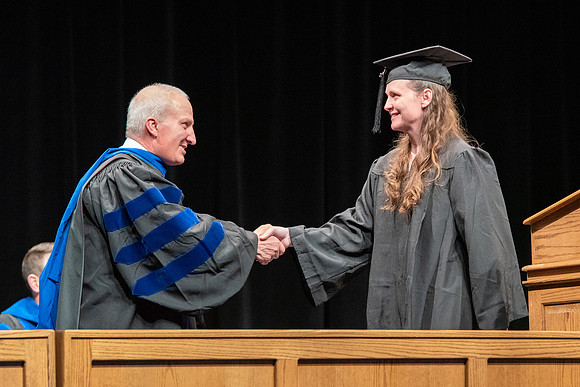 Graduates during convocation of the College of Physical Sciences and Engineering.