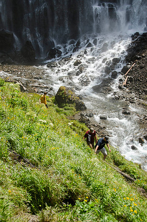 Union Falls Hike: A 17 mile hike round trip and you cross the river 4 times each way.  A very rewarding hike with a beautiful view of Union Falls. Then the real joy is to jump into Ouzel Pool which is