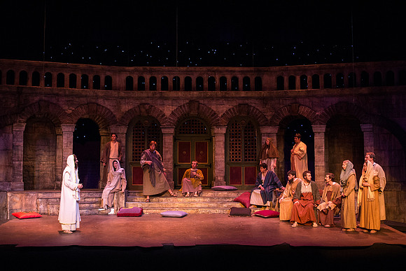 The first Dress Rehearsal for Christ the Lord-Our True Light by the BYU-Idaho Theater Department. Photo by Erik Hill.