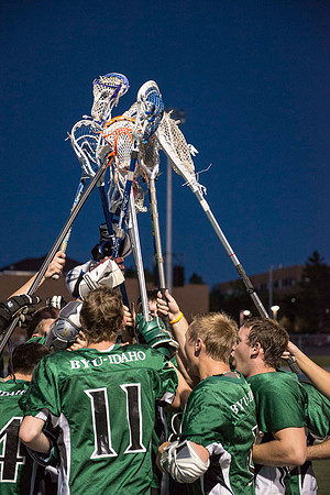 The Spartans best the Vikings in the Lacrosse Championship game.  One of the Competitive Sports Leagues which is part of the Student Activity Program at BYU-Idaho.
