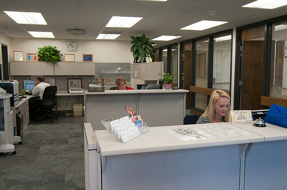 Madison Johnson &amp; LaVona Borg working at Purchasing &amp; Travel