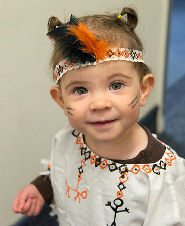 Halloween in Biddulph Hall. Graphic Designer Robbie Reeds little girl.