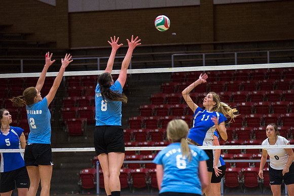 Women's competitive VolleyBall Championship game.