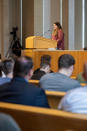 Jenifer Greenwood in the University Forum "Living the Plan Vs. Living the Dream"