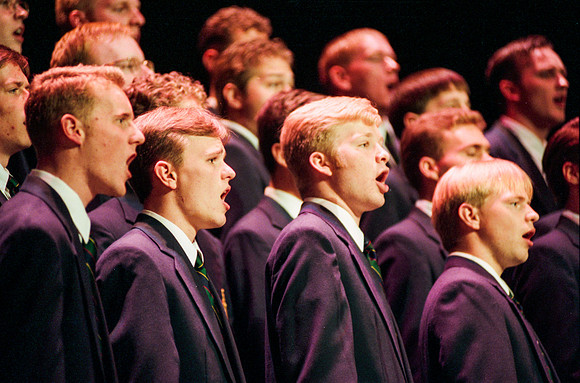 The Choir singing at President Bendar's Inauguration