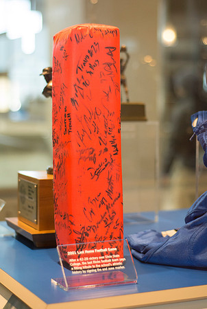 Put in before the end of Fall 2013 Semester, trophy cases in Legacy Hall highlight Ricks College Athletic program and Spirit of Ricks.