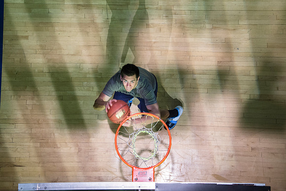 Tyler Clay directs the Slam Dunk Promo Video with Cameron Olsen, previous slam dunk winner.