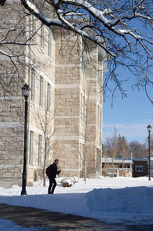 A major winter storm dumped eight to ten inches of snow over two days leaving campus in a blanket of white.