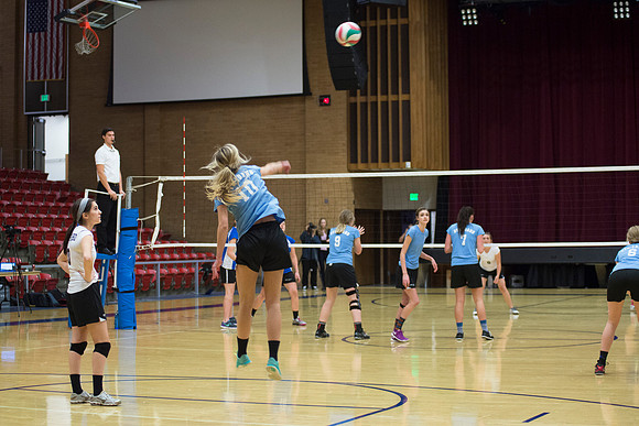 Women's competitive VolleyBall Championship game.