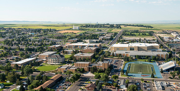Aerial photos of BYU-Idaho Campus