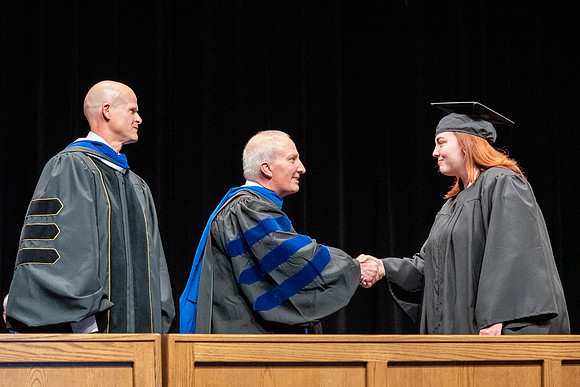 Graduates during convocation of the College of Physical Sciences and Engineering.