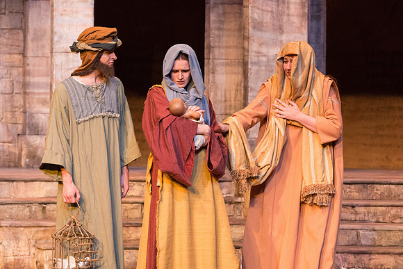 The first Dress Rehearsal for Christ the Lord-Our True Light by the BYU-Idaho Theater Department. Photo by Erik Hill.