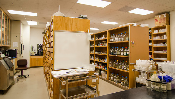 Chemical Storage Room in the George S. Romney Building