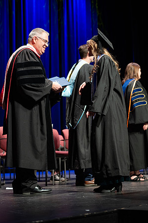 Graduates during convocation for the College of Academic Success & Interdisciplinary Studies. Speakers: Kevin Brower, Jenna Kate Wilson, Tyler Christensen