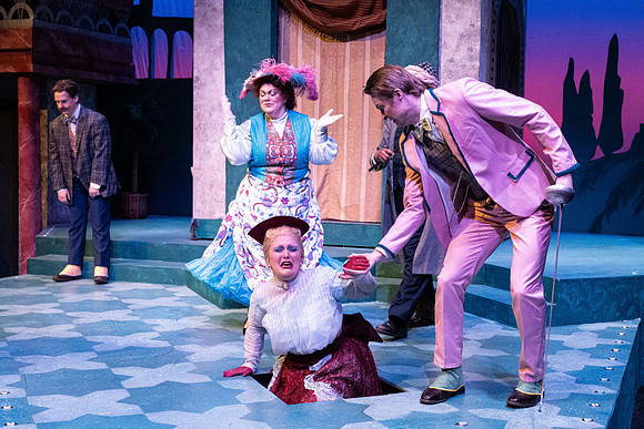 Dress rehearsal for Theater production, Comedy of Errors.
