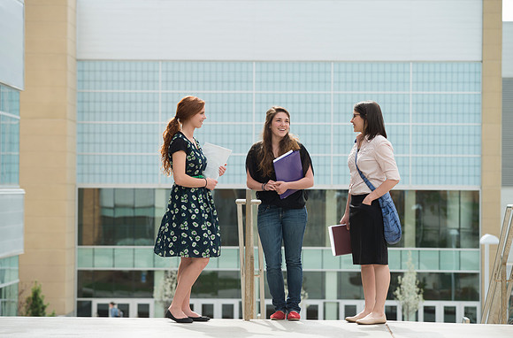 Students on campus at BYU-Idaho.