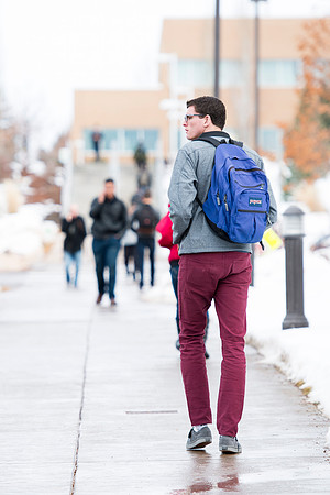 Campus environment on the first day of classes.