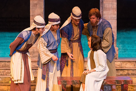 The first Dress Rehearsal for Christ the Lord-Our True Light by the BYU-Idaho Theater Department. Photo by Erik Hill.