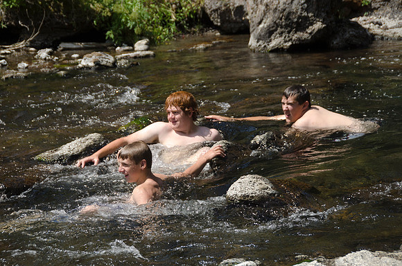 Union Falls Hike: A 17 mile hike round trip and you cross the river 4 times each way.  A very rewarding hike with a beautiful view of Union Falls. Then the real joy is to jump into Ouzel Pool which is