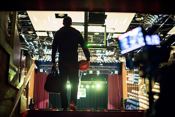 Tyler Clay directs the Slam Dunk Promo Video with Cameron Olsen, previous slam dunk winner.