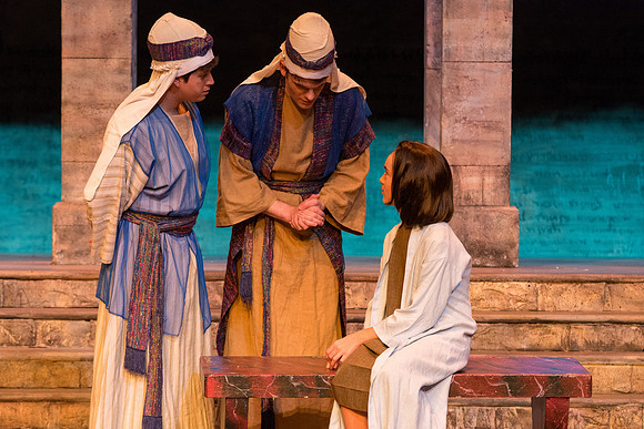The first Dress Rehearsal for Christ the Lord-Our True Light by the BYU-Idaho Theater Department. Photo by Erik Hill.