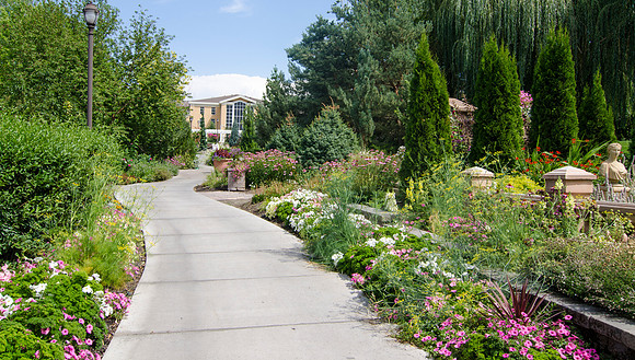 The Thomas E. Ricks Gardens in August