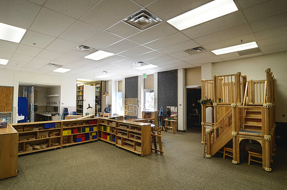 The Child Lab in the John L. Clarke Building provides a space for Elementary Education students to teach children.