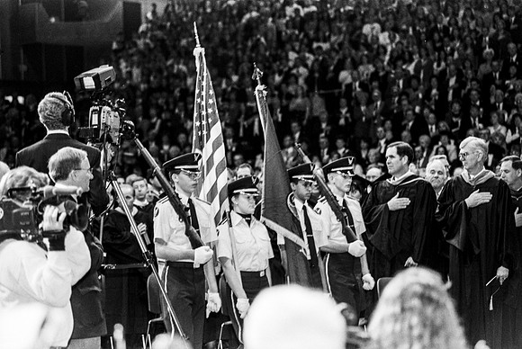 Color Guard presenting the colors at the Inauguration ceremony
