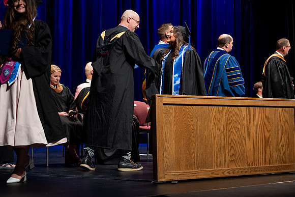 Graduates during convocation for the College of Performing and Visual Arts.