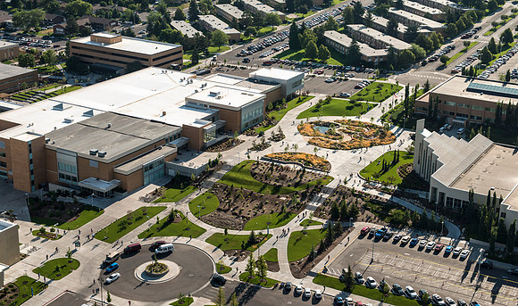 Aerial photos of BYU-Idaho Campus