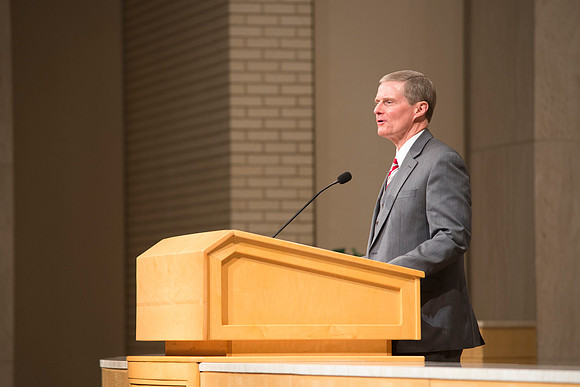 Elder Bednar speaks briefly about how Sister Bednar is the ultimate example of of righteousness among all nations.