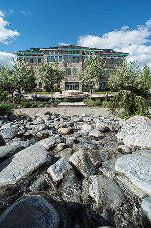 Jacob Spori Building in the Springtime.