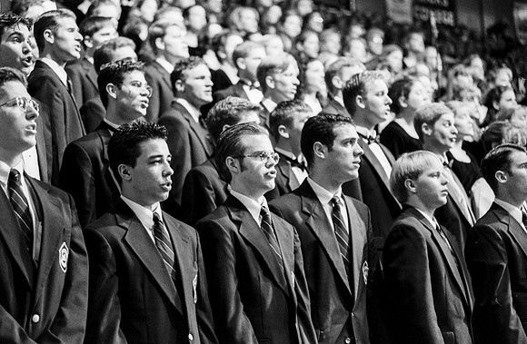 The Choir singing at President Bendar's Inauguration
