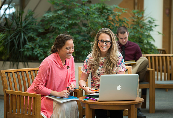 Bethany Pulido, Katelyn Crompton and Creighton Simpson pose for an Online promo poster.
