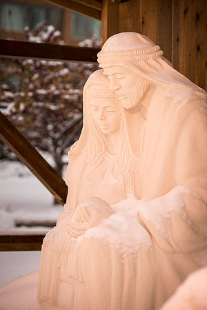 The Nativity in front of the Taylor Building.