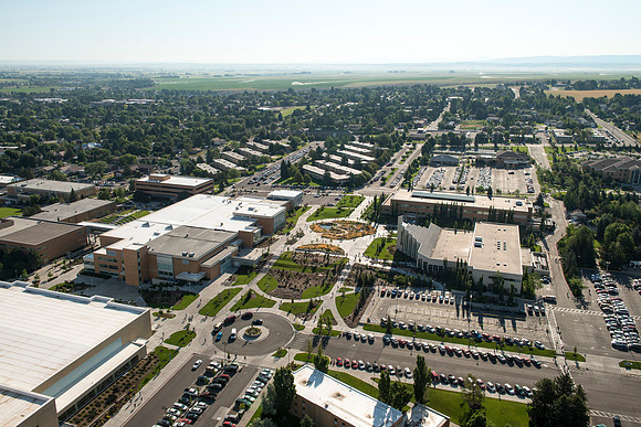Aerial photos of BYU-Idaho Campus