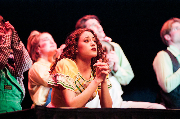 Members of the drama program put on a musical number during the Inauguration