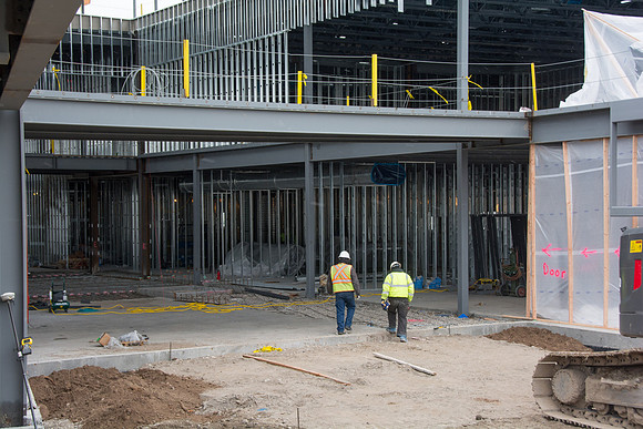 Progress is made on the new Science and Technology Building on BYU-Idaho campus.