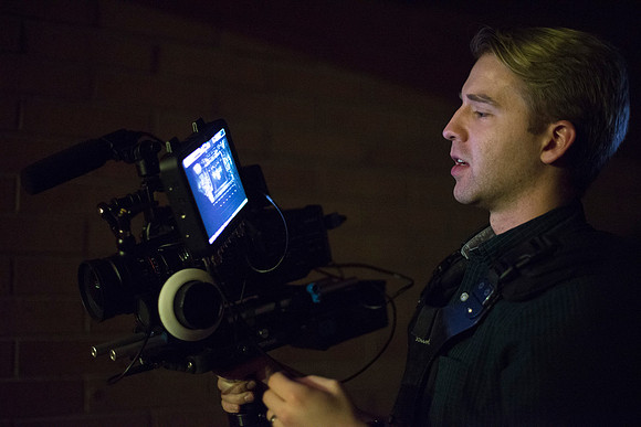 Tyler Clay directs the Slam Dunk Promo Video with Cameron Olsen, previous slam dunk winner.